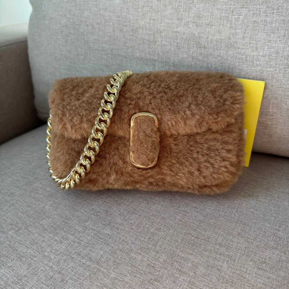 Marc Jacobs The Teddy J Marc Camel Brown Mini Handbag NEW Clutch Shoulder Bag - Image 2 of 4