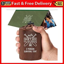 World's Toughest Ultralight Survival Tent • 2 Person Mylar Emergency Shelter ...