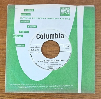 JACQUELINE BOYER "Mademoiselle de Paris in Tirol" german 60s WL TEST Schlager 45 - Bild 1 von 3