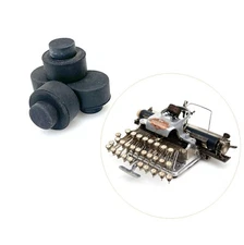 x4 New Rubber Feet for Blickensderfer No.6 Typewriter Part Replacement Vtg
