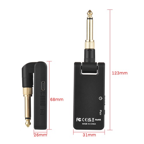 M-VAVE WP-8 Wireless Guitar System Transmitter Receiver with Charging Box J9O0 - Picture 3 of 12
