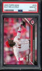 2023 Topps Now #575 Elly De La Cruz PSA 10 Gem Mint RC Rookie Call-Up 78582928