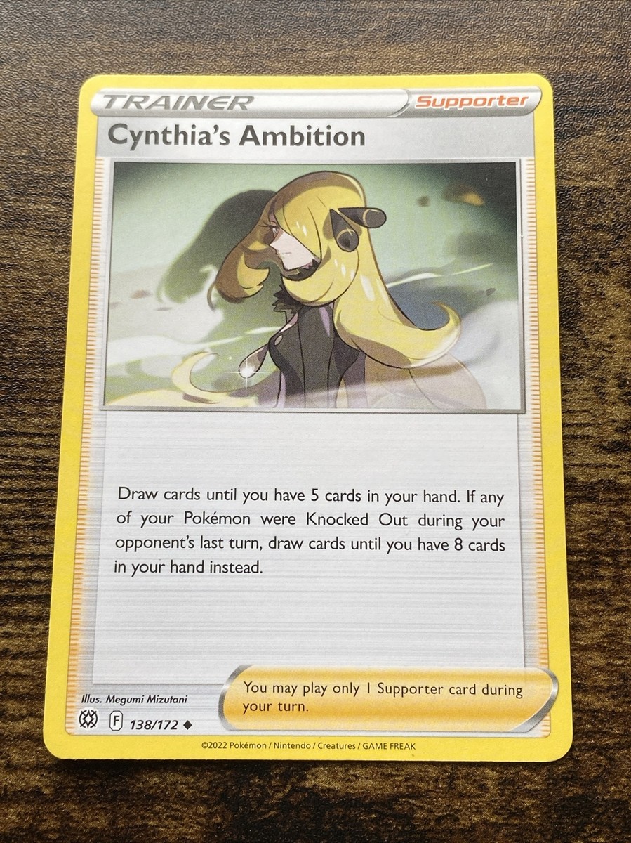 Cynthia's Ambition 138/172 Brilliant Stars Trainer Pokemon Card