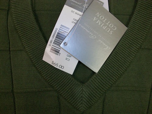 Daniel Cremieux 100 % Supima Baumwolle Signature Collection Gitter Pullover Weste 65 neu mit Etikett - Bild 8 von 10