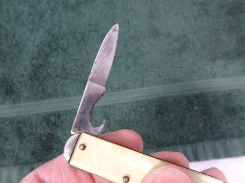 Vintage CAMCO USA Single Blade Pocket Pen Knife W/ Bottle Opener & Corkscrew - Picture 5 of 17