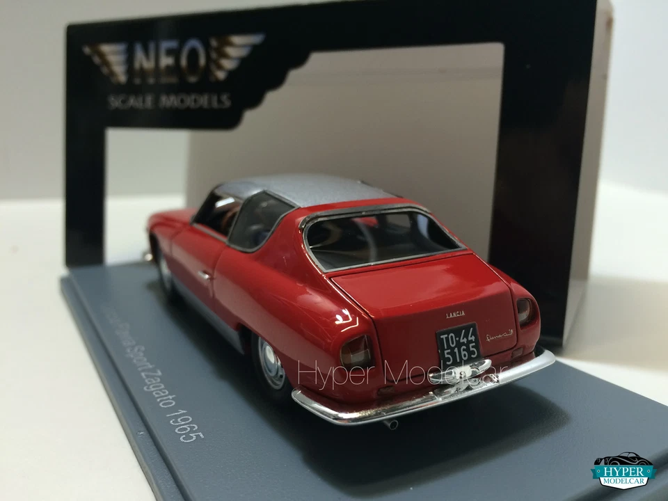NEO SCALE MODELS 1/43 LANCIA FLAVIA SPORT ZAGATO 1963 RED ART. NEO45165 - Immagine 3 di 3