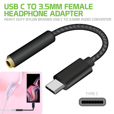 2pc Cellet USB-C to 3.5mm AUX Headphone Audio Adapter, Compatible iPhone 15