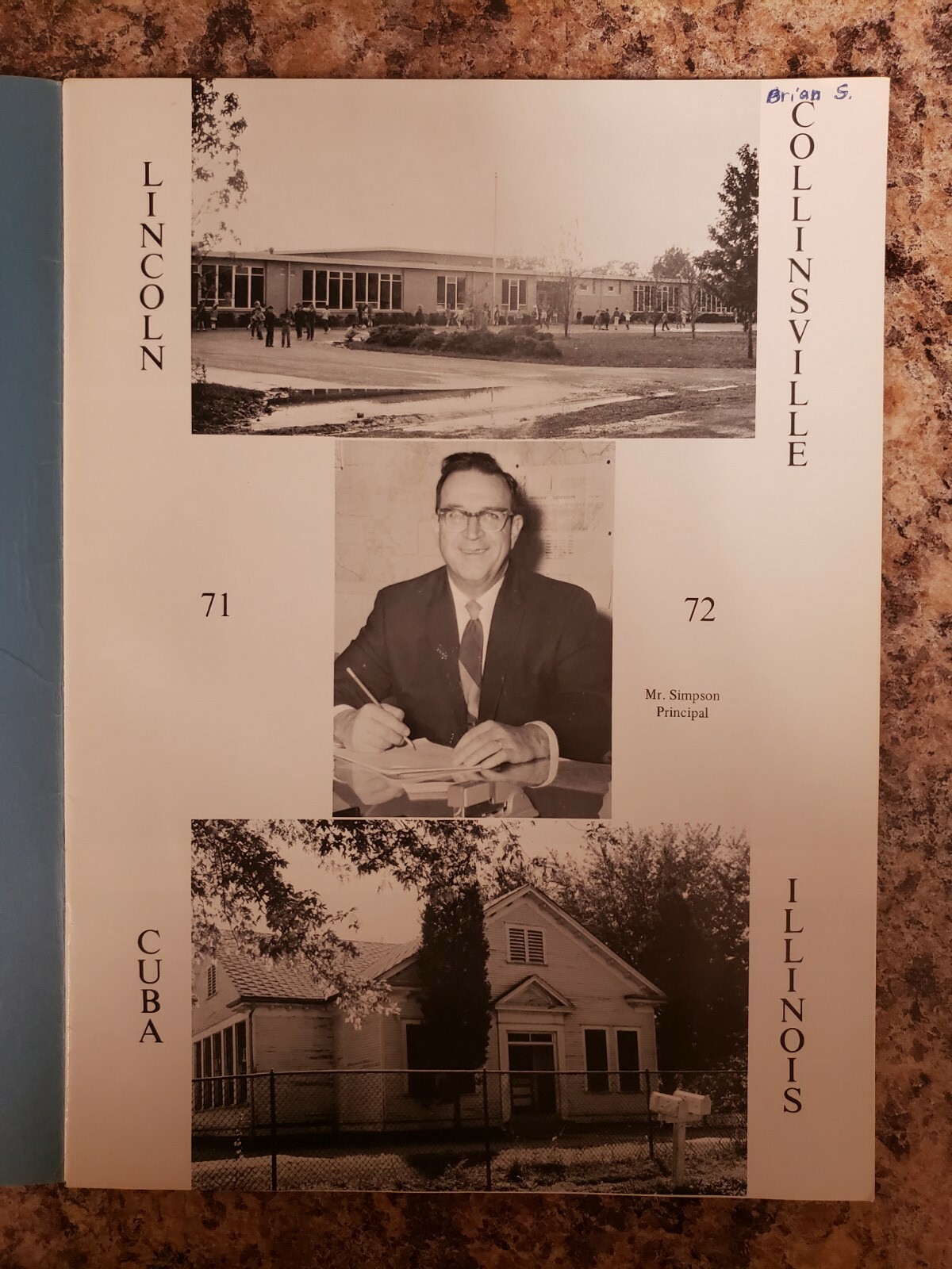 19711972 LincolnCuba Grade School Yearbook (K6) Collinsville & Cuba