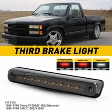 Smoked LED 3RD Third Brake+Cargo Light For 1988-1998 Chevy C1500/K1500/Silverado