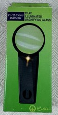 Magnifying Glass with Light, 2.5 Inch Large Magnifier, 2X , 4 X Handheld Light
