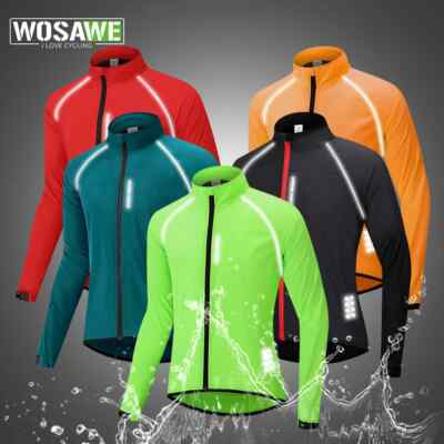 Men's Cycling Windbreaker Ultralight Reflective Windproof Jacket Men MTB  Coat
