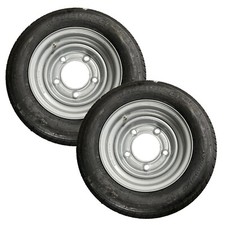 2 x 195/60R12C Trailer Tyre 108/106N 5 Stud 6.5" PCD Rim to suit Ifor Williams