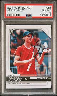 jannik sinner pokemon card Amazon.com: Jannik Sinner 2024 Panini Instant #JS-1 1st Rookie Card PGI 10  Italy Tennis #1 : Collectibles & Fine Art