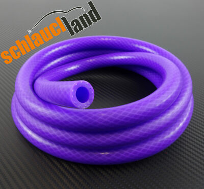 1m Silikonschlauch VARIO violett ID 16mm *** Unterdruckschlauch Gewebeschlauch 