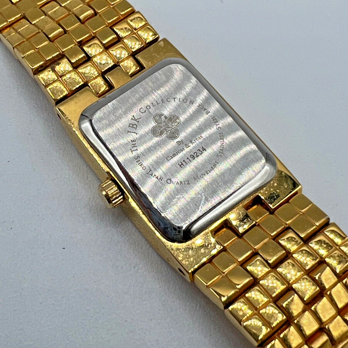 Camrose and kross JBK Gold tone quartz watch Camrose and Kross JBK Ladies Tank Gold Plated Vintage 90 main image 3