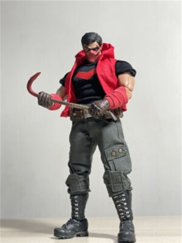 Juego de chalecos con capucha roja 1/12 ropa accesorios para Mezco modelo de figura de 6 - Imagen 5 de 5