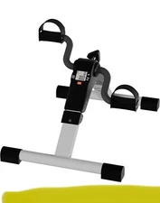 Foldable Under Desk Stationary Exercise Bike. Arm Or Leg Foot Pedal Exerciser