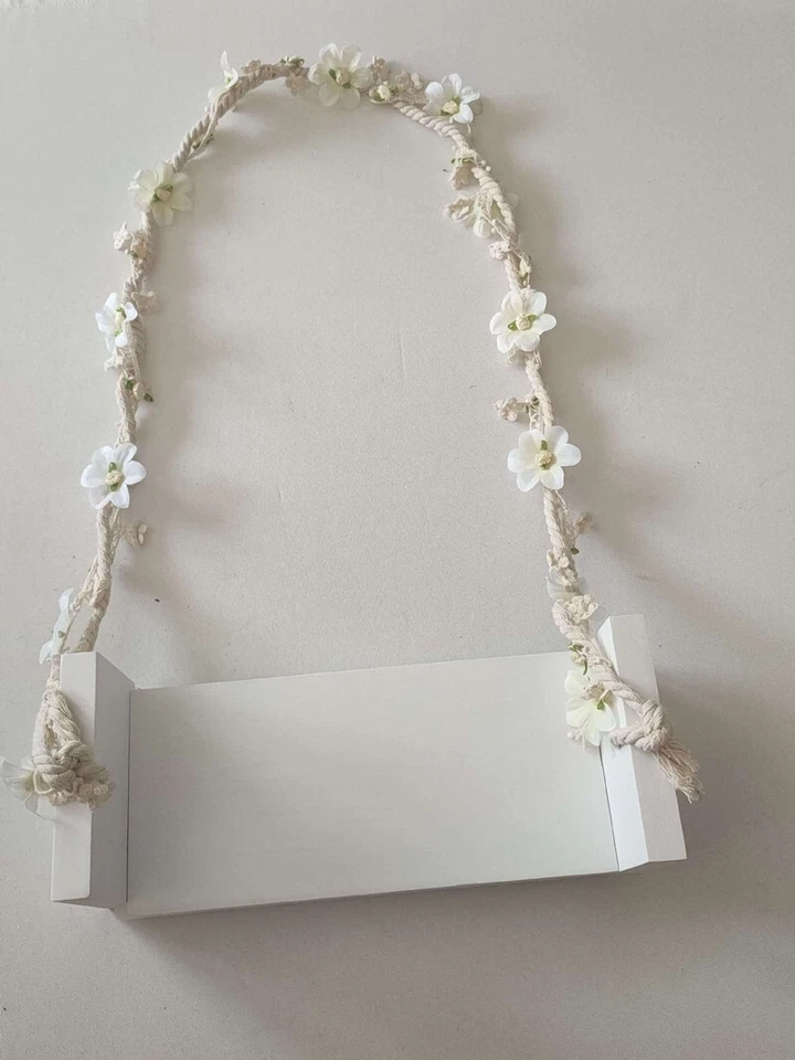 Реквизит для фотографии новорожденных детей деревянные качели доска цветок студия фотосессия - Изображение 4 из 4