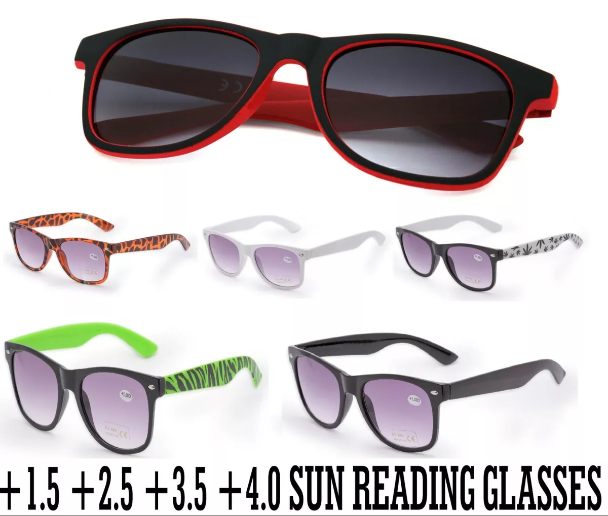 Unisex Sun Readers 1.0 1.5 2.5 3.0 READING SUNGLASSES GLASSES HOLIDAY