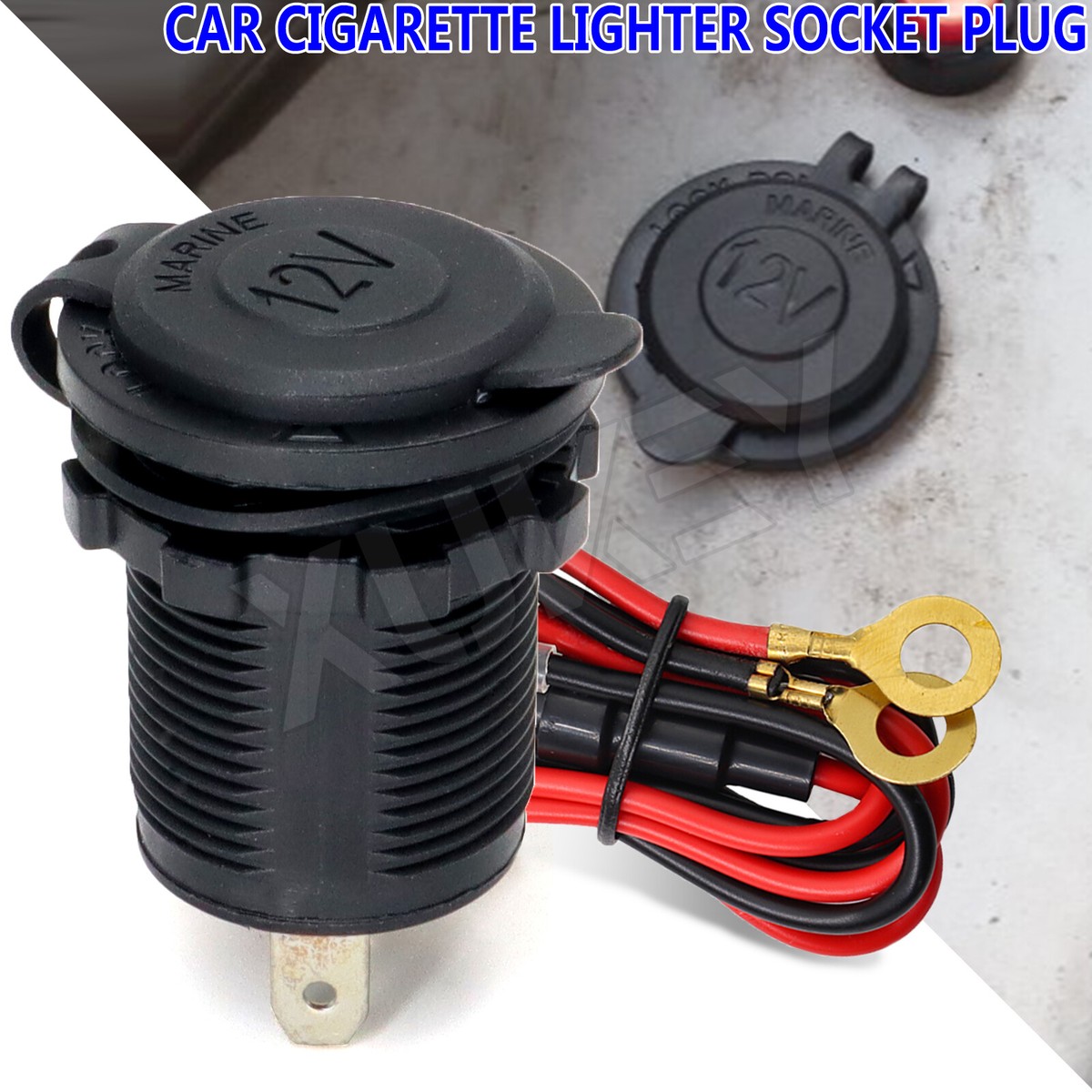 marine cigarette lighter plug Car Marine Van Boat Cigarette Lighter Socket Charger Power Outlet Supply  12V US