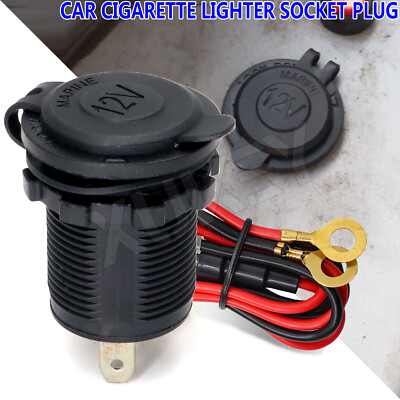 polarity of car cigarette lighter plug Car Marine Van Boat Cigarette Lighter Socket Charger Power Outlet Supply  12V US