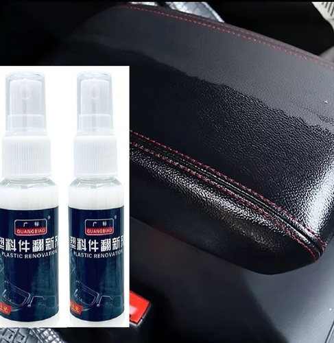 Lot de 2 Rénove Cuir 35ml Plastique Brillante Voiture Nettoyant Auto Moto Vélo - Bild 1 von 12