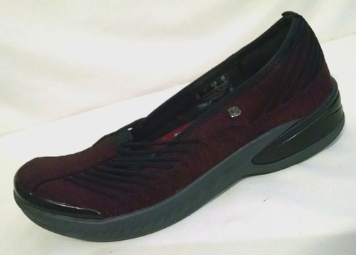 BZees Nurture Women's Slip-On Size 6M Shoes Red & Black Comfort Fabric Loafers - Picture 4 of 10