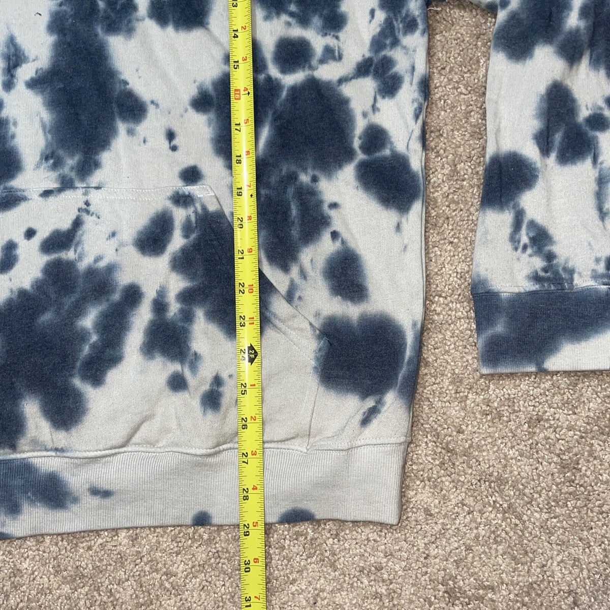 Neon Riot Blue Gray Tie Dye “Actually” Pullover Hoodie Men's Size Large |  eBay