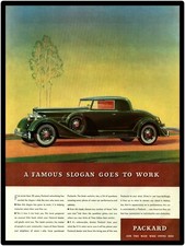 Circa 1935 Packard Automobiles New Metal Sign: "Ask the Man Who Owns One"
