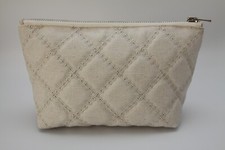 One of a Kind Beige Natural Cotton Cosmetic B...