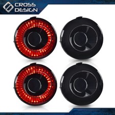 4pcs Led Brake Lamps Tail Lights Smokered Fit For 2005-2013 Chevy Corvette C6