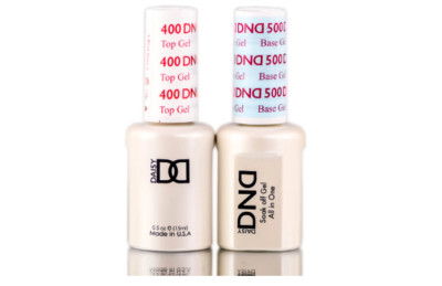 DND Daisy Soak Off Gel Polish Top Coat & Base Coat 15ml LED/UV DUO