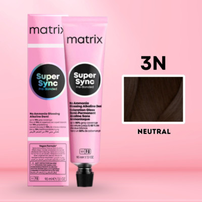 Matrix Super Sync No Ammonia Glossing Alkaline demi-permanent Hair 3oz