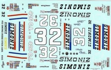 Powerslide 343 #32 Simoniz Charger Dick Brooks 1/25 waterslide decal