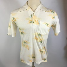 Rare Vintage 60s 70s Jantzen Mod Retro Atomic Hippy Disco Dance Surf Polo Shirt