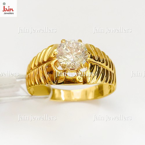 14 Karat Gold Tansanit Ring / Diamant Solitär Ring Für Ihr Im Angebot Bei