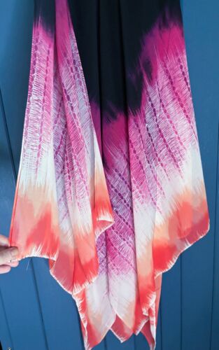 John Paul Richard Asymmetrical Maxi Dress Medium Boho Hippie Beach Whimsigoth - Picture 2 of 7