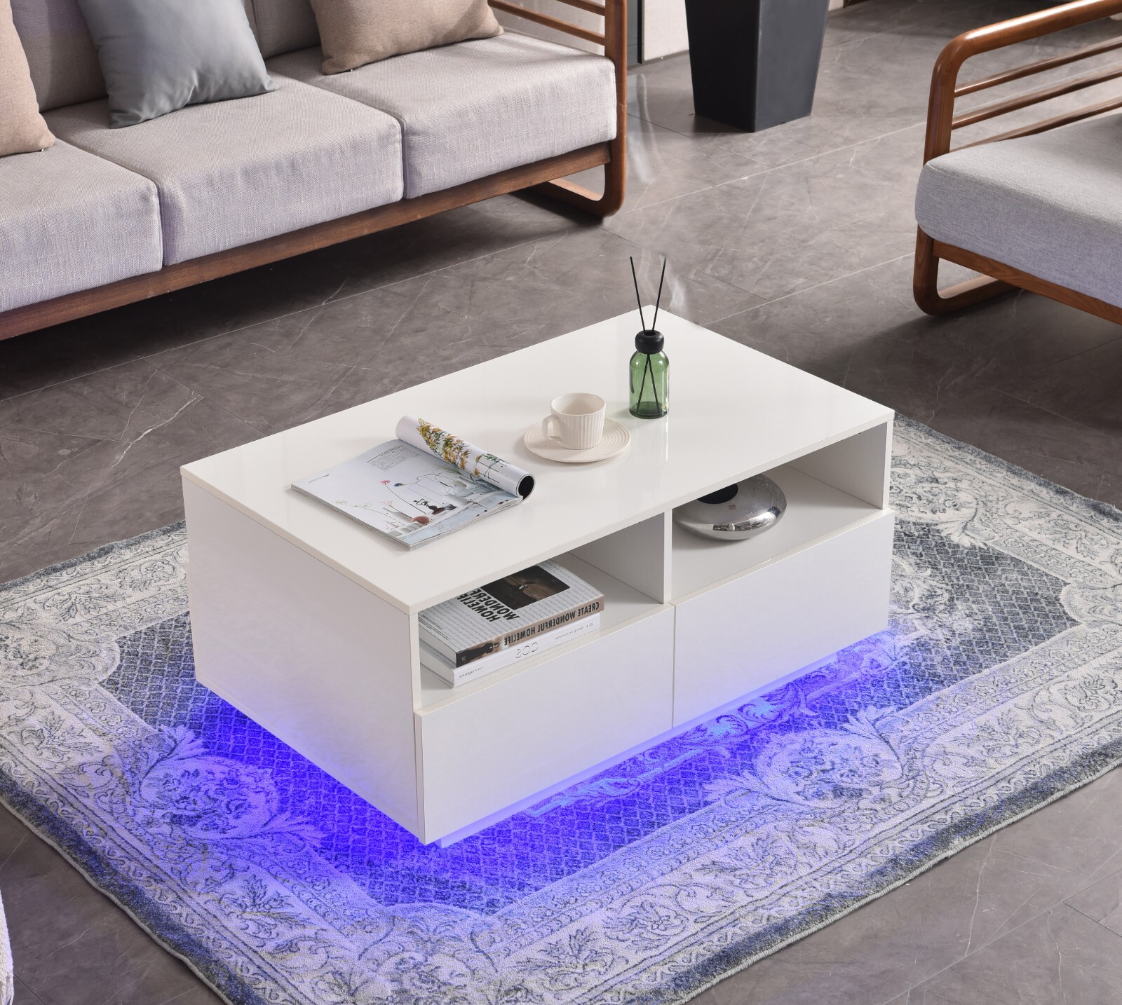 White Gloss Living Room Table Matttroy