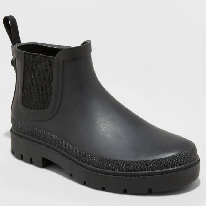Women s Kaden Rubber Double Gore Rain Boots Universal Thread Black