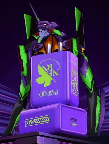 EVANGELION PISEN X EASTER PD Power PPS 30W USB-C Charger Apple Cellphone Laptop - 第 1/1 張圖片
