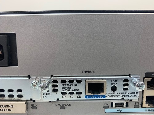 CISCO 1941 K9 V05 Integrated Service Router w/ EHWIC-4G-LTE-ST and HWIC-1DSU-T1 - Picture 5 of 10