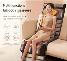 Full Body Massage Mat with Heat, 10 Vibrating Nodes With Pillows, Leg Pads