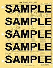 Collision part numbers 1969, 1970 & 1971 Lincoln Mak III parts book 