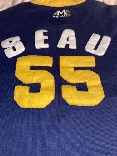 San Diego Chargers #55 JR SEAU 1995 MIRAGE SWEATER SIZE LARGE - Picture 7 of 9