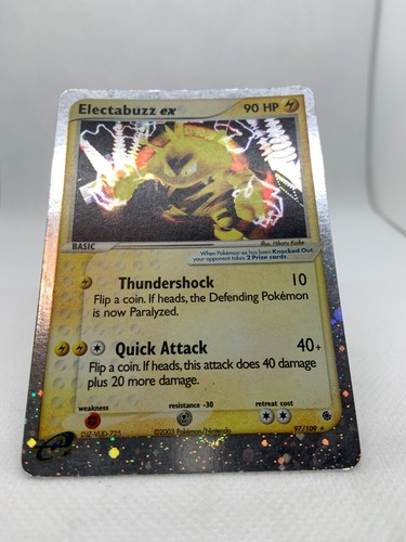 Electabuzz EX 97/109Holo Ultra Rare Ruby & Sapphire 2003 Pokemon - Picture 8 of 17