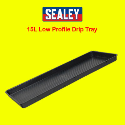 Sealey Werkstatt Garage Öl Kraftstoff Auffangwanne Pits Low Profile 15ltr 100x40x5cm