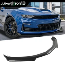Fit For Chevy 16-22 Camaro 1LE Style Carbon Fiber Front Bumper Lip Splitter ABS