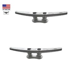 2 Pack 6 Cast Iron Galvanized Dock Cleat Rope Tie Down Anchor Marine Boat Multi