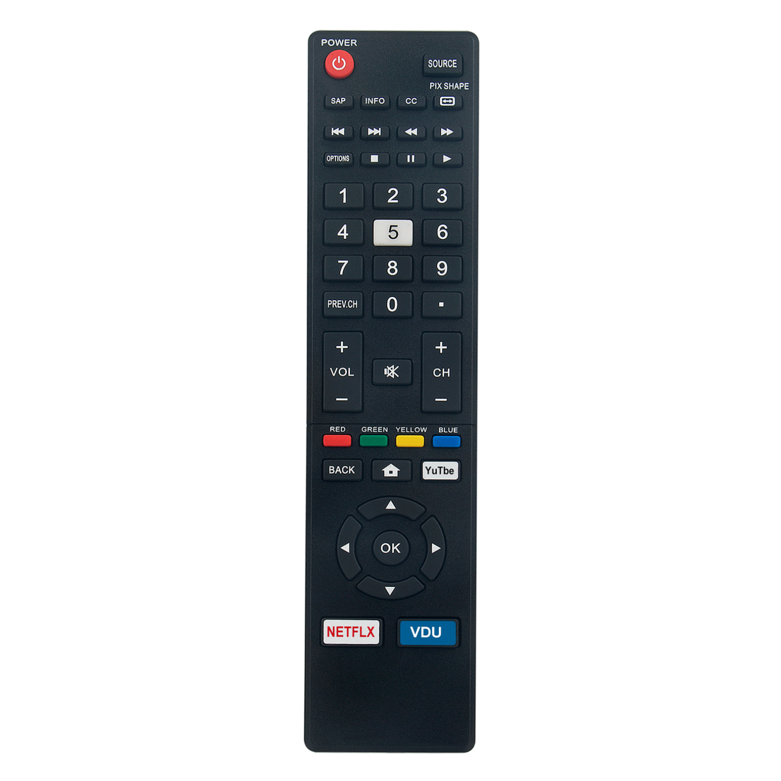 New NH426UP Replacement Remote Control for Sanyo TV FW43C46FB FW55C87F