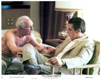 The Godfather Part 2 Original Lobby Card Al Pacino Lee Strasberg 1974 Coppola